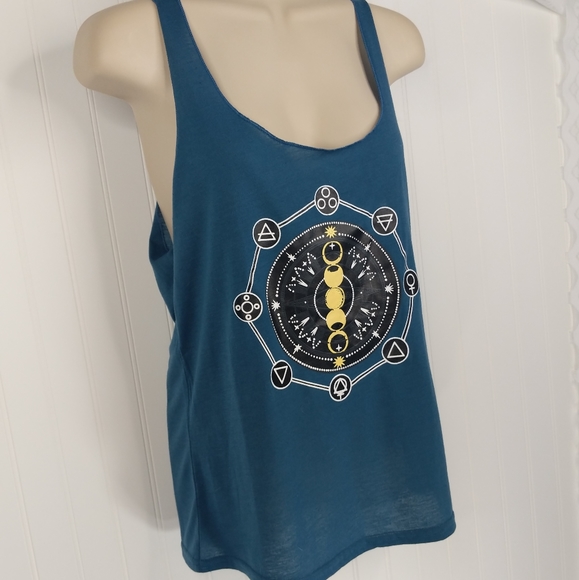 BOUTIQUE Yoga Moon Phases Zodiac Graphic Tank M - Picture 3 of 11